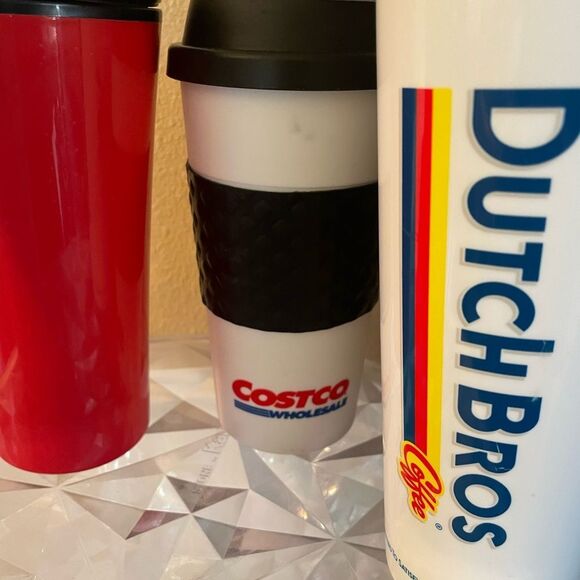 Coffee To Go Cups Kate Spade Dutch Bros Costco set of 4 - Picture 4 of 14